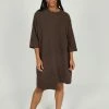 Intentionally Blank NEW ARRIVALS DELORA TSHIRT DRESS Chocolate