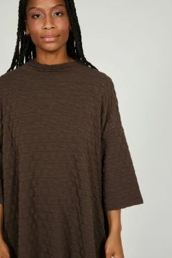 Intentionally Blank NEW ARRIVALS DELORA TSHIRT DRESS Chocolate