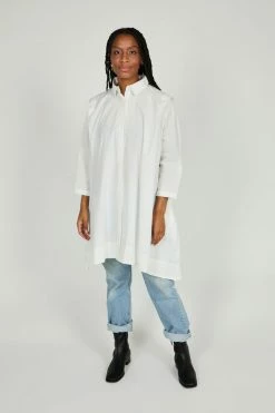 Intentionally Blank CLARA SHIRT DRESS White NEW ARRIVALS