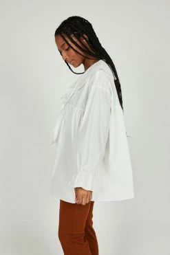 Intentionally Blank MARYSUE BLOUSE White