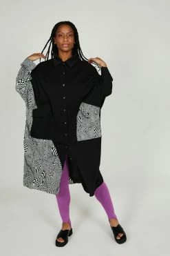 Intentionally Blank TOULOUSE SHIRT DRESS Black NEW ARRIVALS