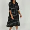 Intentionally Blank FORTE SHIRT DRESS Black