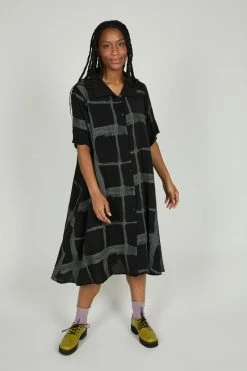 Intentionally Blank FORTE SHIRT DRESS Black
