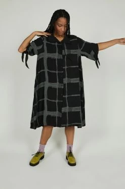 Intentionally Blank FORTE SHIRT DRESS Black