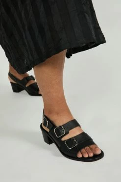 Intentionally Blank NEW ARRIVALS JILL HEELED SANDAL Black