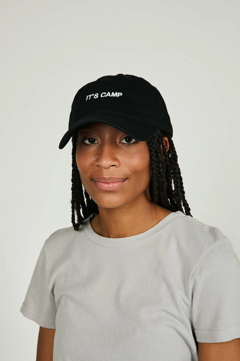 Intentionally Blank IT'S CAMP Dad Cap Black/White ACCESSORIES 4 Intentionally Blank IT'S CAMP Dad Cap Black/White ACCESSORIES