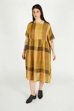 Intentionally Blank NEW ARRIVALS AGATHA DRESS Golden