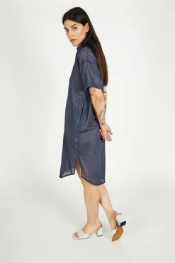 Intentionally Blank NEW ARRIVALS STATION DRESS Chambray