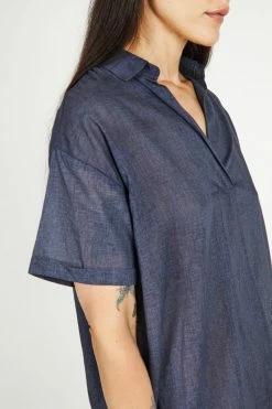Intentionally Blank NEW ARRIVALS STATION DRESS Chambray