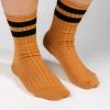 Le Bon LIFELIFE HER VARSITY SOCKS PEANUT