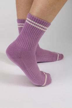 Le Bon BOYFRIEND SOCKS GRAPE