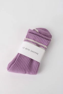 Le Bon BOYFRIEND SOCKS GRAPE