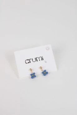 Crumi ACCESSORIES FLORISITA Earring Indigo