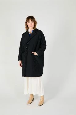 Intentionally Blank GARMENTS BENITO QUILTED COAT BLACK