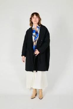 Intentionally Blank GARMENTS BENITO QUILTED COAT BLACK