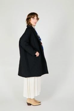 Intentionally Blank GARMENTS BENITO QUILTED COAT BLACK
