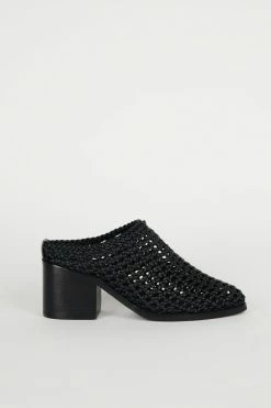 Intentionally Blank SHOES CAPS BASKET MULE Black