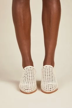 Intentionally Blank CAPS Basket MULE Bone SHOES