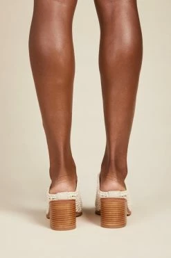 Intentionally Blank CAPS Basket MULE Bone SHOES