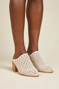 Intentionally Blank CAPS Basket MULE Bone SHOES