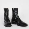 Intentionally Blank TOUR BOOT Black Croc SHOES 2 Intentionally Blank TOUR BOOT Black Croc SHOES