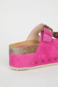 Intentionally Blank COOPER-2 PLATFORM SANDAL Fuchsia