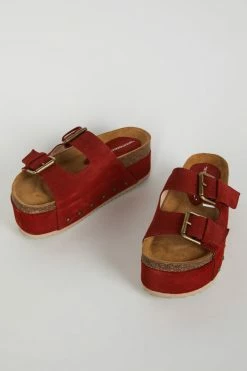 Intentionally Blank NEW ARRIVALS COOPER-2 PLATFORM SANDAL Rust