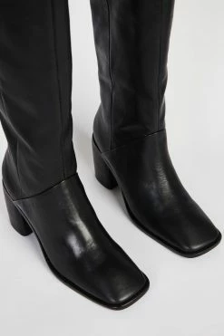 Intentionally Blank COUCOU TALL HEELED BOOT Black