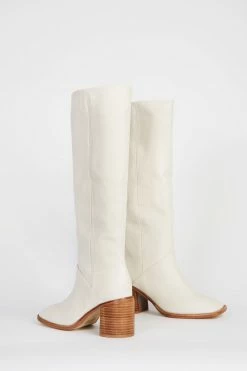 Intentionally Blank SHOES COUCOU TALL HEELED BOOT Cream