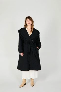Intentionally Blank CAROL QUILTED COAT BLACK GARMENTS