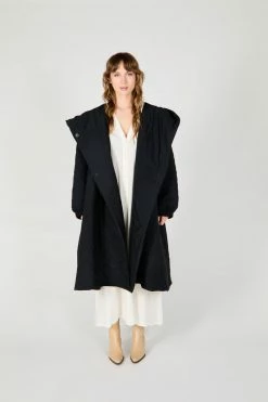Intentionally Blank CAROL QUILTED COAT BLACK GARMENTS