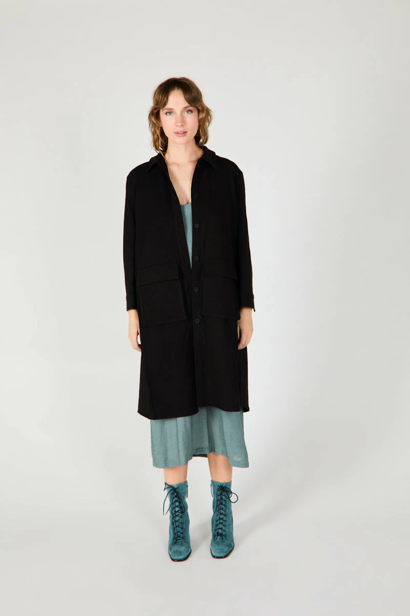 Intentionally Blank GARMENTS CHET COAT BLACK 7 Intentionally Blank GARMENTS CHET COAT BLACK