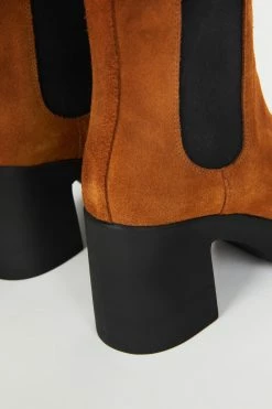 Intentionally Blank DRUE PLATFORM BOOT Tan Suede SHOES 10 Intentionally Blank DRUE PLATFORM BOOT Tan Suede SHOES