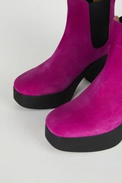 Intentionally Blank DRUE PLATFORM HEEL Magenta Suede 9 Intentionally Blank DRUE PLATFORM HEEL Magenta Suede