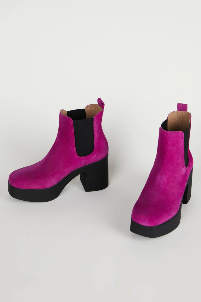 Intentionally Blank DRUE PLATFORM HEEL Magenta Suede 4 Intentionally Blank DRUE PLATFORM HEEL Magenta Suede