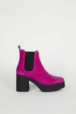 Intentionally Blank DRUE PLATFORM HEEL Magenta Suede 11 Intentionally Blank DRUE PLATFORM HEEL Magenta Suede