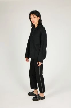 Intentionally Blank GARMENTS MONTICA Button Down Black