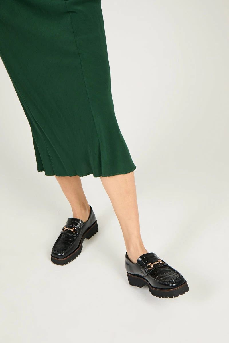 Intentionally Blank SHOES HK-2 Loafer Black Croc 4 Intentionally Blank SHOES HK-2 Loafer Black Croc