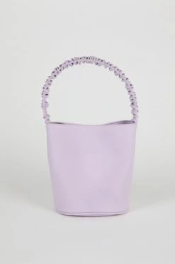 Intentionally Blank SCRUNCHIE BUCKET BAG Lilac Vegan