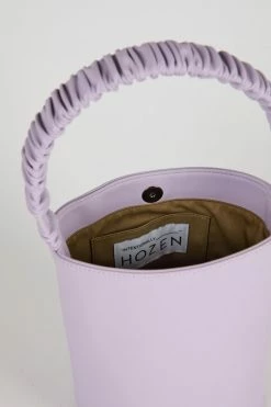 Intentionally Blank SCRUNCHIE BUCKET BAG Lilac Vegan