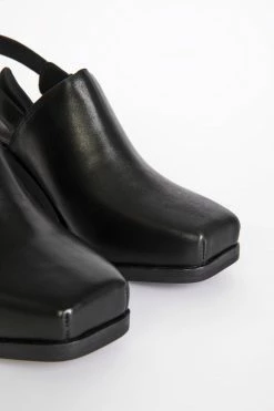 Intentionally Blank HONCHO MULE Black Leather SHOES