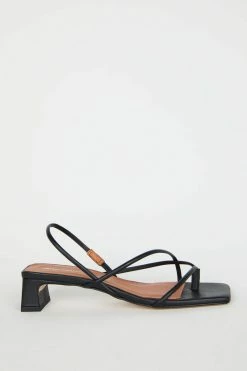 Intentionally Blank FREYA HEELED SANDAL Black NEW ARRIVALS