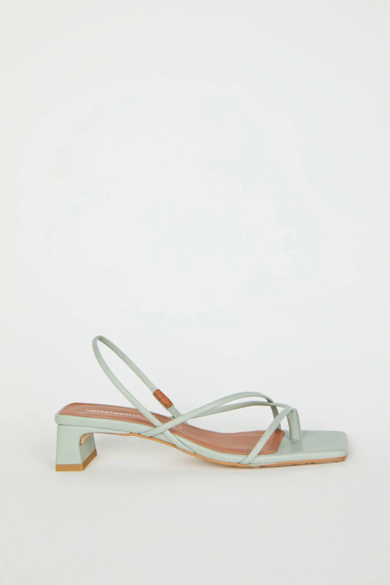 Intentionally Blank FREYA HEELED SANDAL Sage 8 Intentionally Blank FREYA HEELED SANDAL Sage