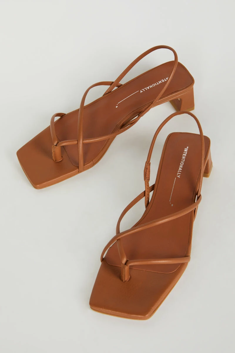 Intentionally Blank NEW ARRIVALS FREYA HEELED SANDAL Tan 3 Intentionally Blank NEW ARRIVALS FREYA HEELED SANDAL Tan