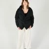 Intentionally Blank FOLDEN PUFFER JACKET BLACK