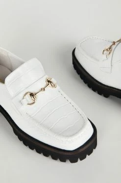 Intentionally Blank SHOES HK-2 Loafer White Croc