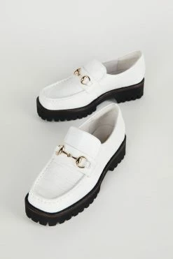 Intentionally Blank SHOES HK-2 Loafer White Croc