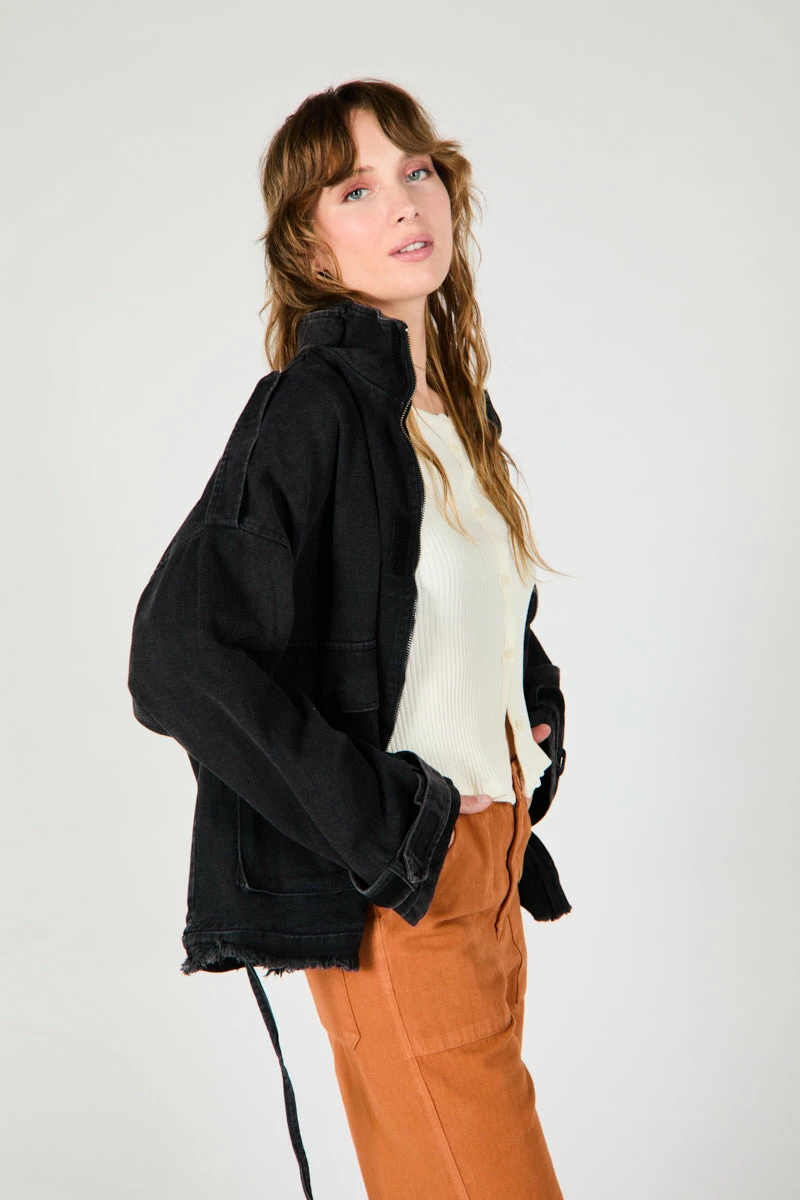 Intentionally Blank GARMENTS HAR JACKET BLACK DENIM 6 Intentionally Blank GARMENTS HAR JACKET BLACK DENIM