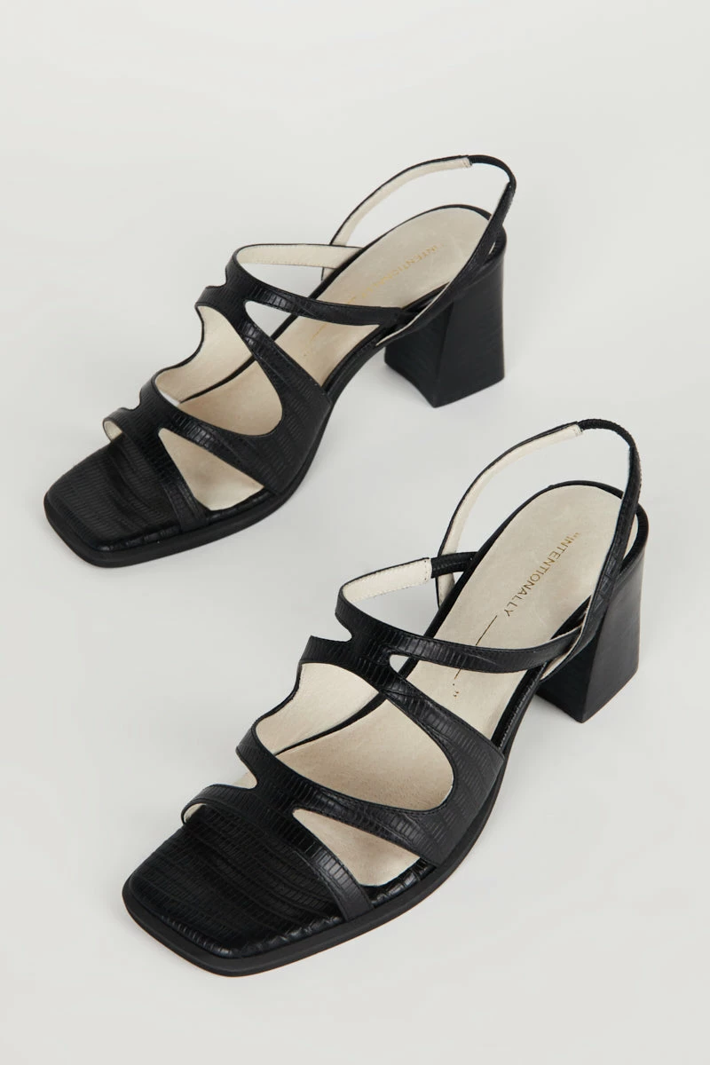 Intentionally Blank SHOES IF HEELED SANDAL Black 5 Intentionally Blank SHOES IF HEELED SANDAL Black