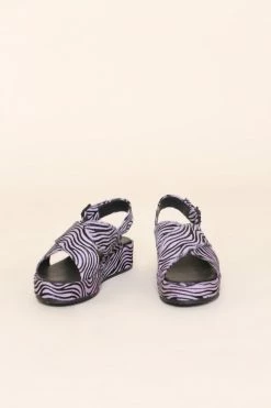 Intentionally Blank SUM FLATFORM SANDAL Lilac Zebra SHOES